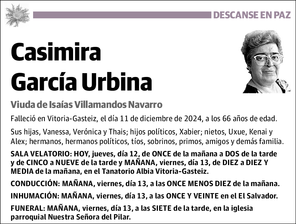 Casimira García Urbina