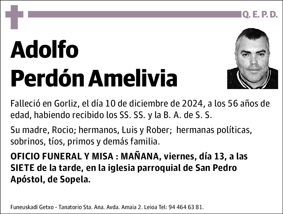 Adolfo Perdón Amelivia