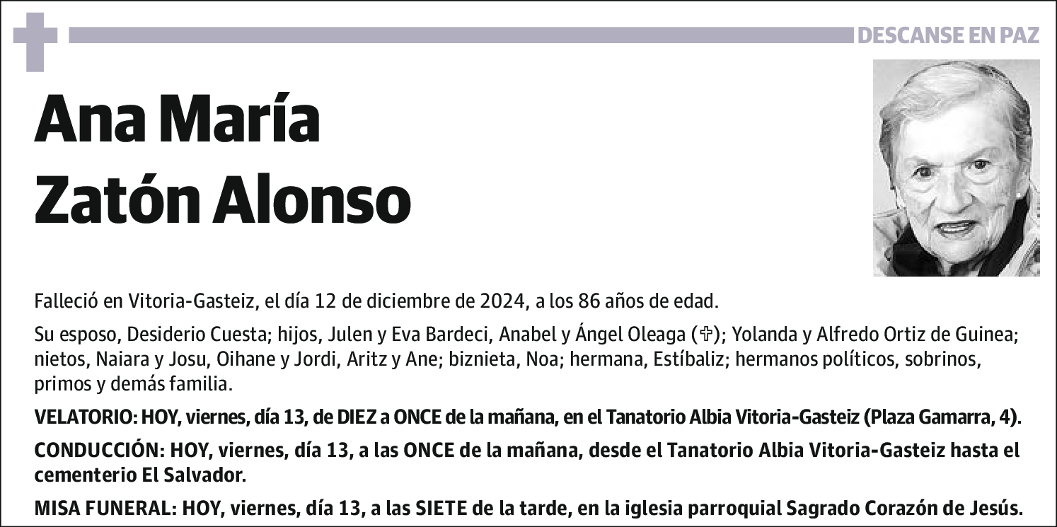 ZATÓN ALONSO,ANA MARÍA