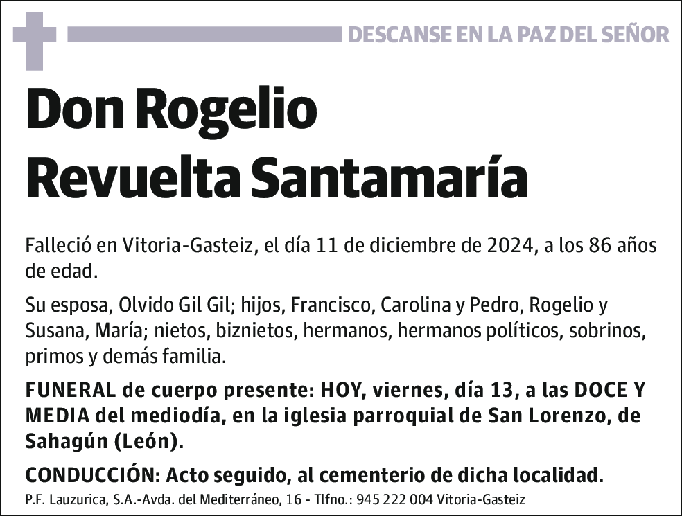 REVUELTA SANTAMARÍA,ROGELIO