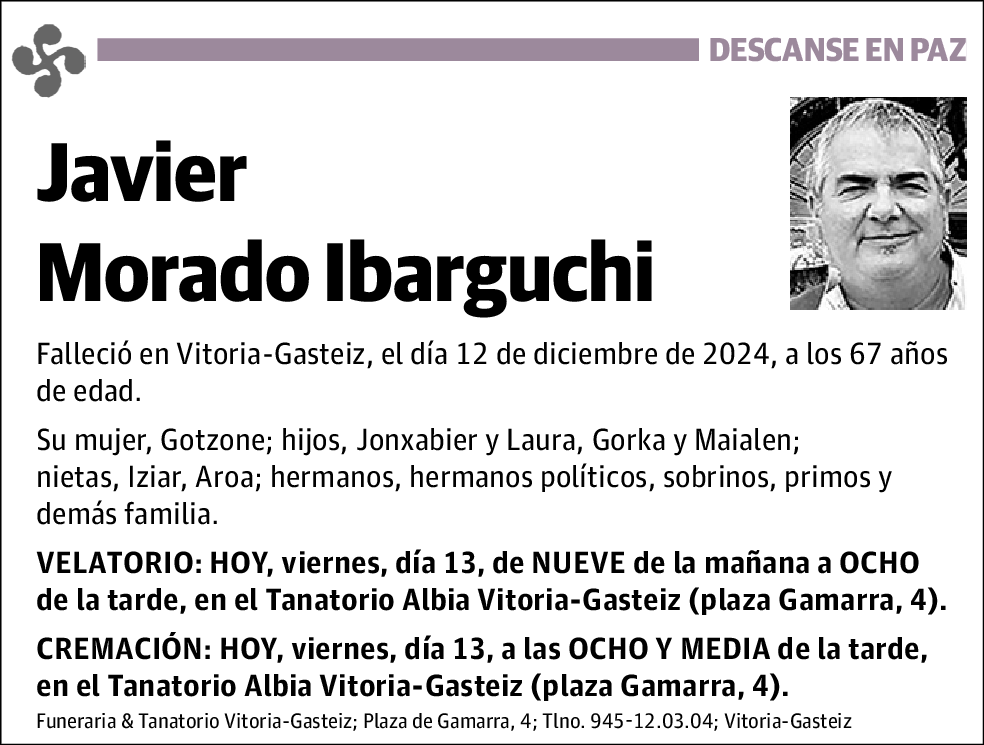 MORADO IBARGUCHI, JAVIER