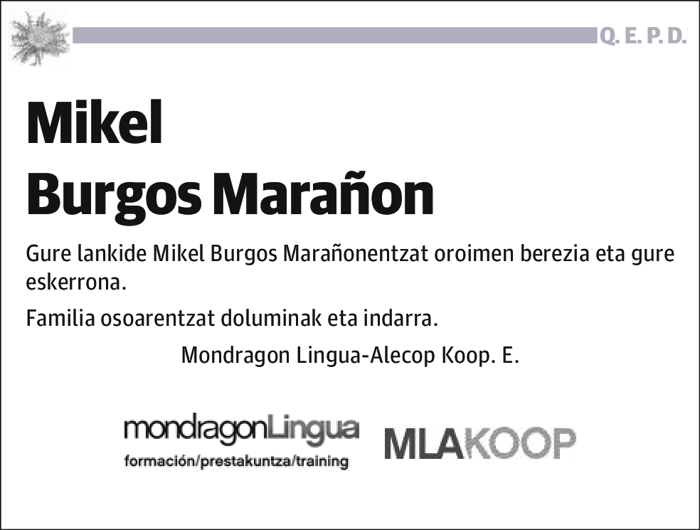 Mikel Burgos Marañon