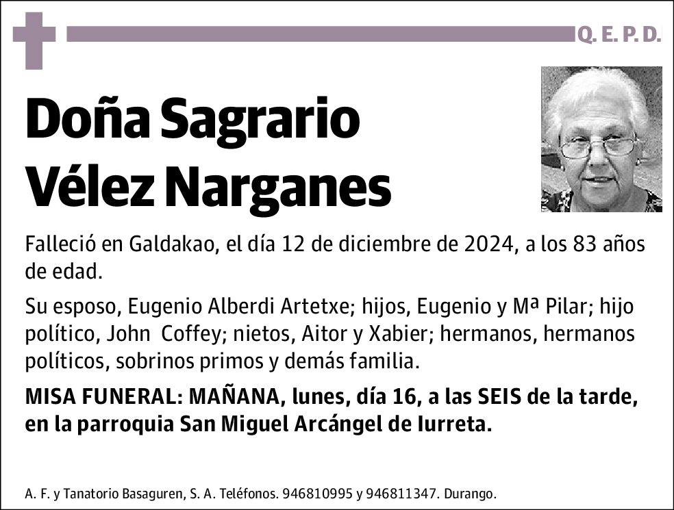 Sagrario Velez Narganes