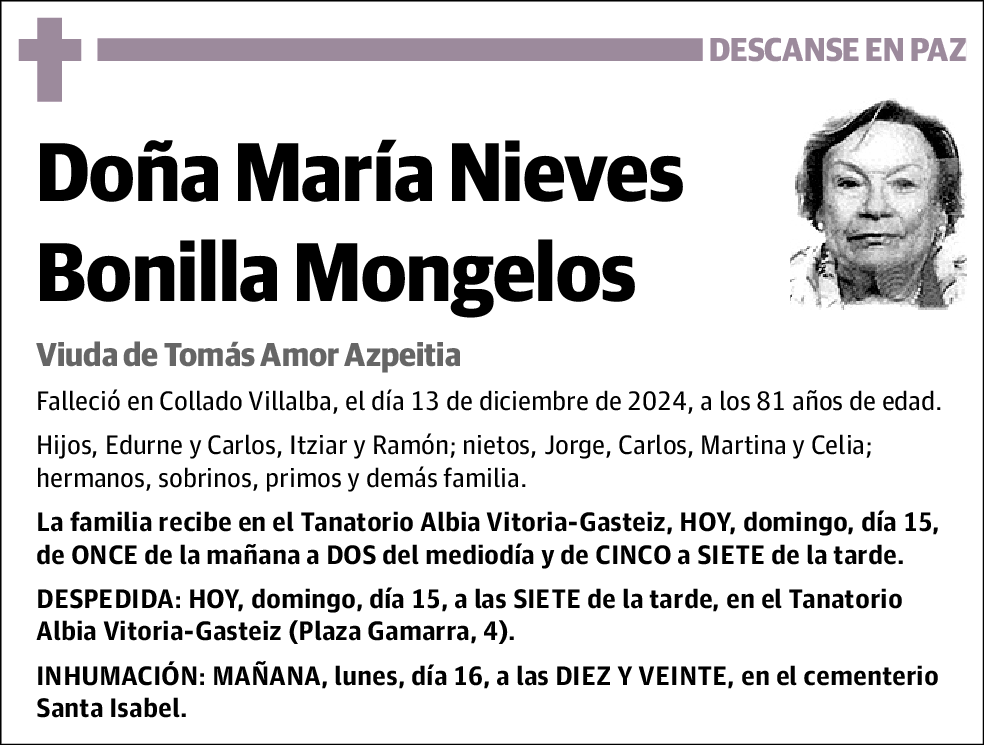 María Nieves Bonilla Mongelos