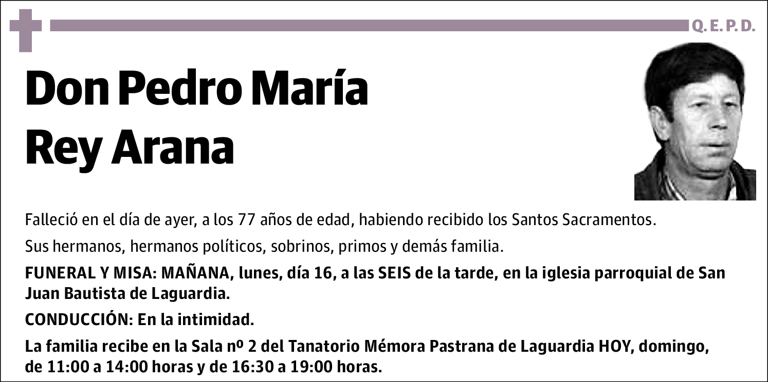 Pedro María Rey Arana