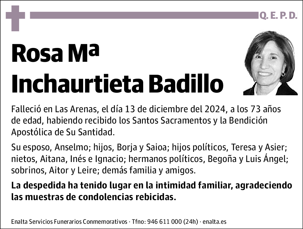 Rosa María Inchaurtieta Badillo