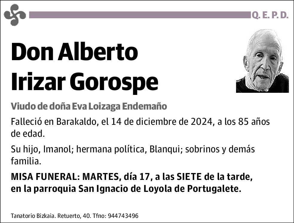 Alberto Irizar Gorospe