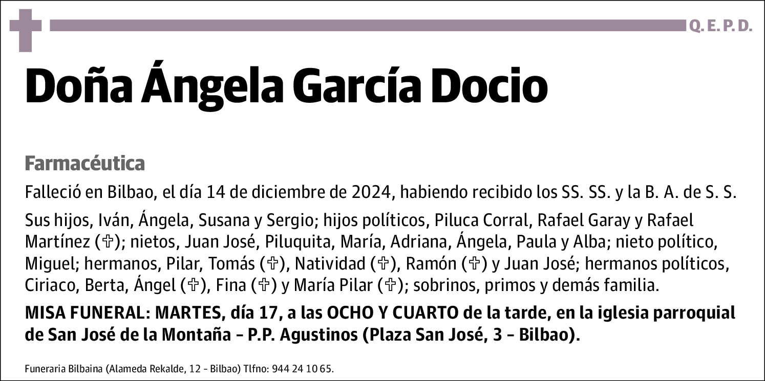 Maria Angela Garcia Docio