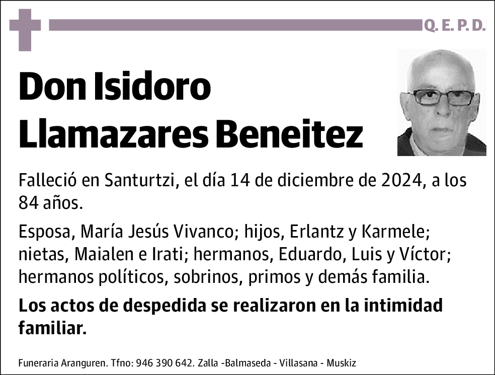 Isidoro Llamazares Beneitez