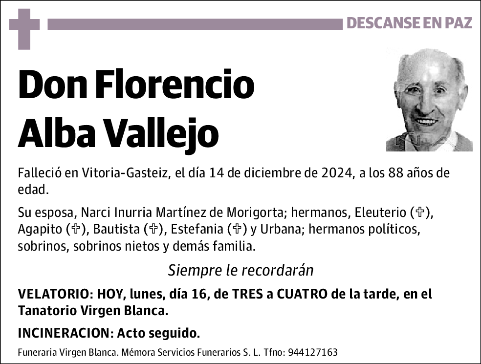 Florencio Alba Vallejo