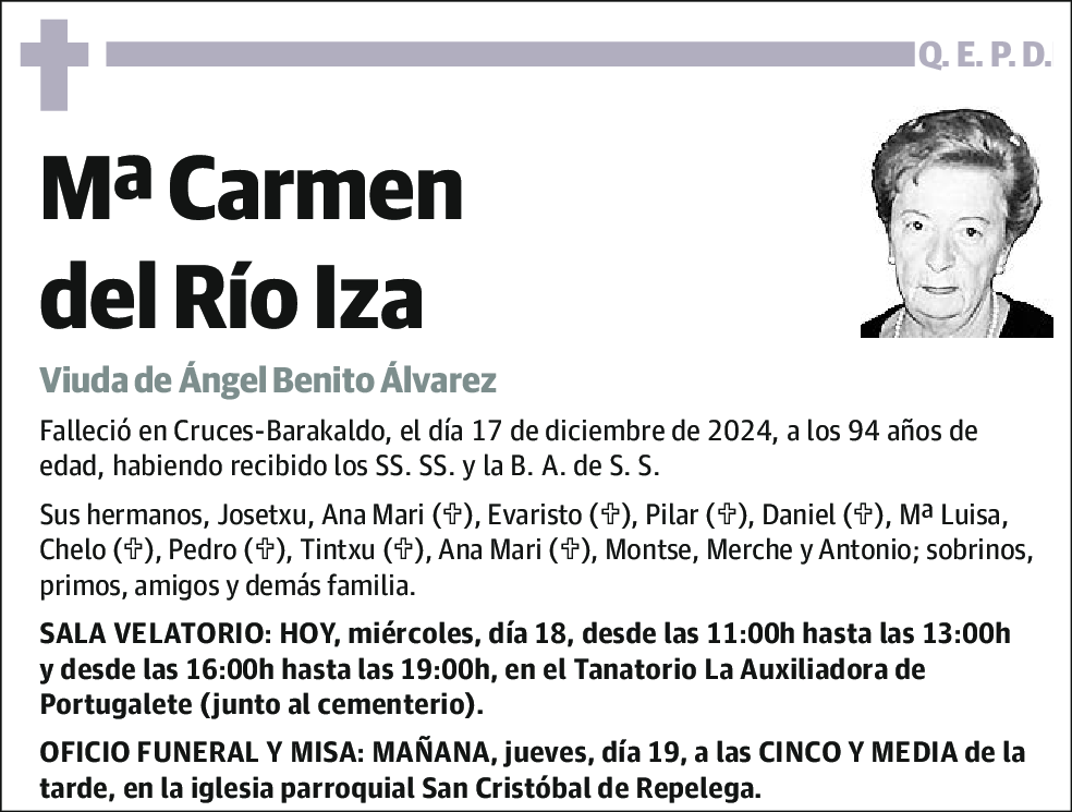 Mª Carmen del Río Iza