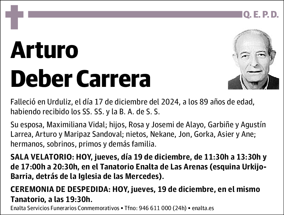 Arturo Deber Carrera