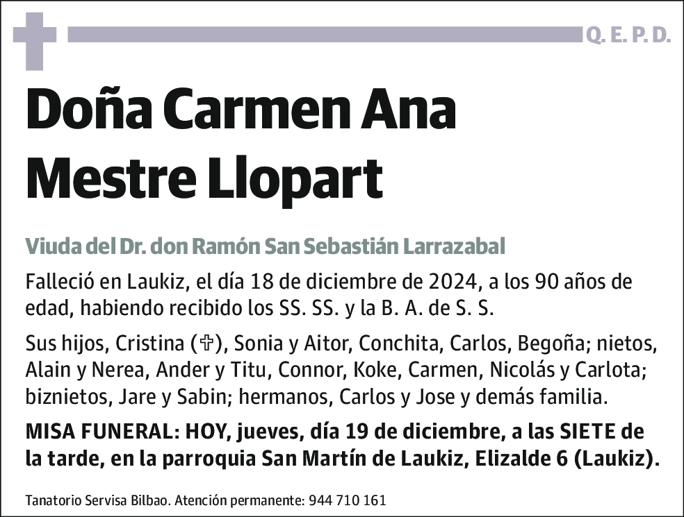 Carmen Ana Mestre Llopart