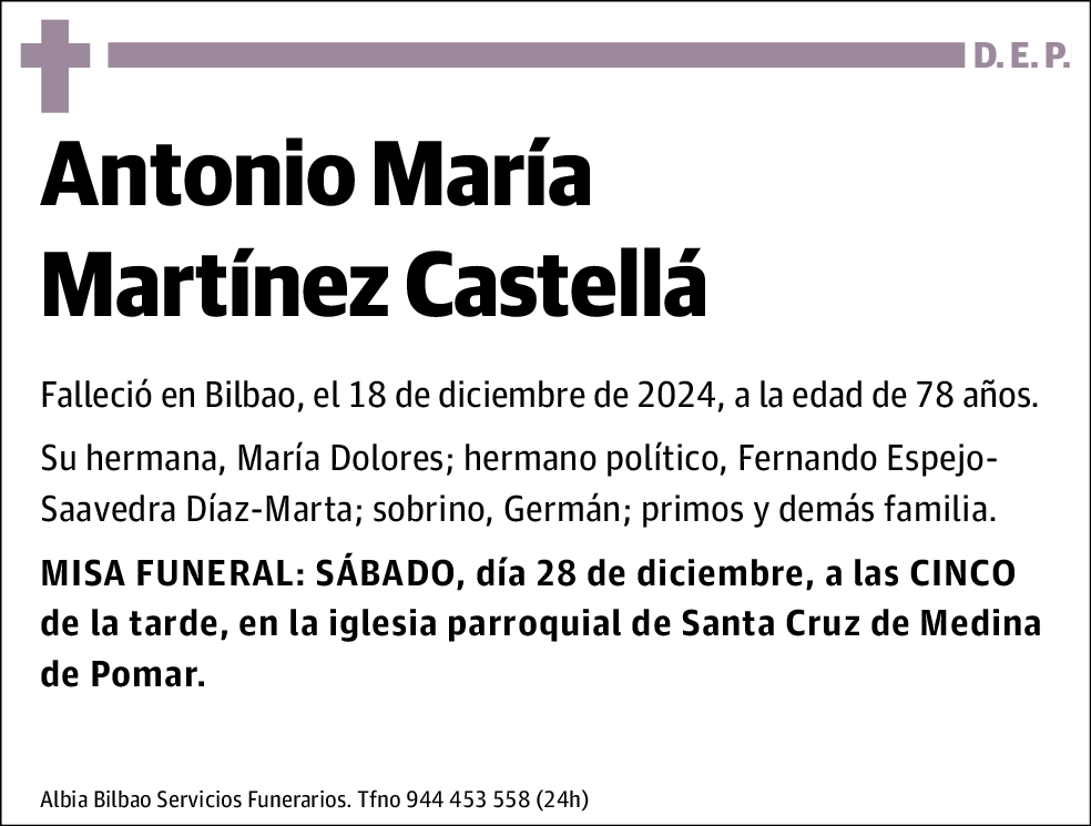 Antonio María Martínez Castellá