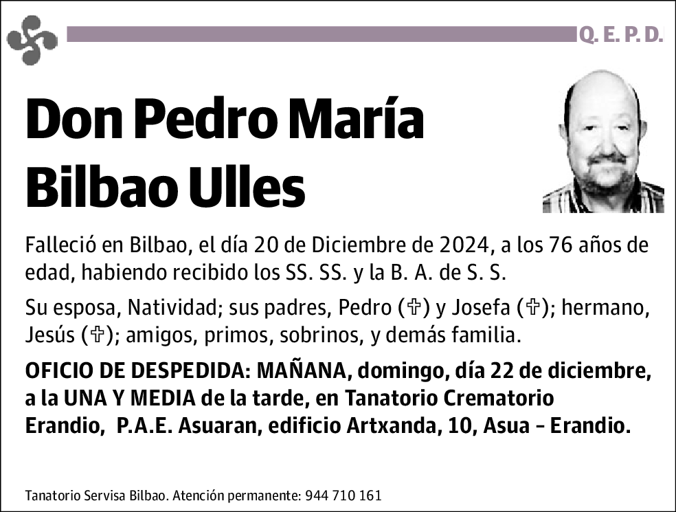 Pedro María Bilbao Ulles