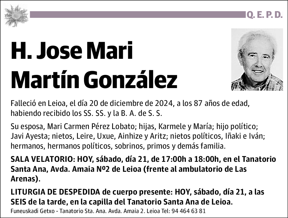 H. Jose Mari Martín González