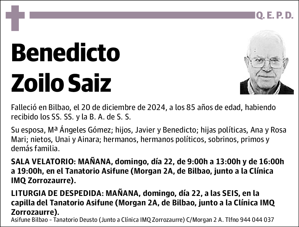 Benedicto Zoilo Saiz