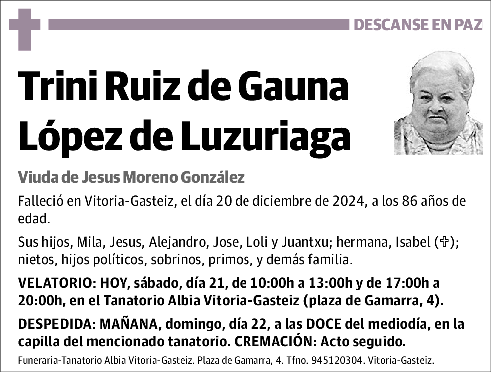 Trini Ruiz de Gauna López de Luzuriaga