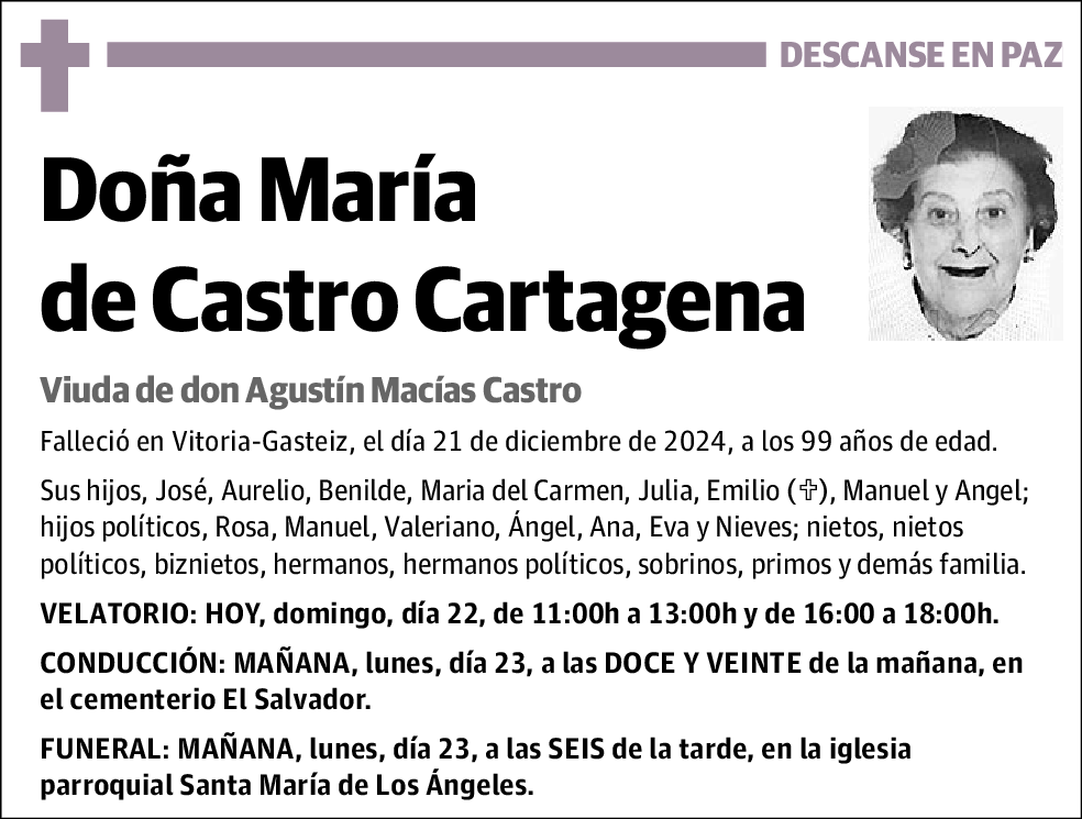 María de Castro Cartagena