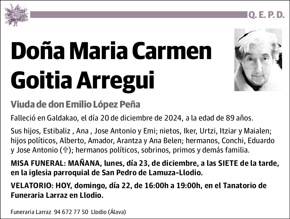 María Carmen Goitia Arregui