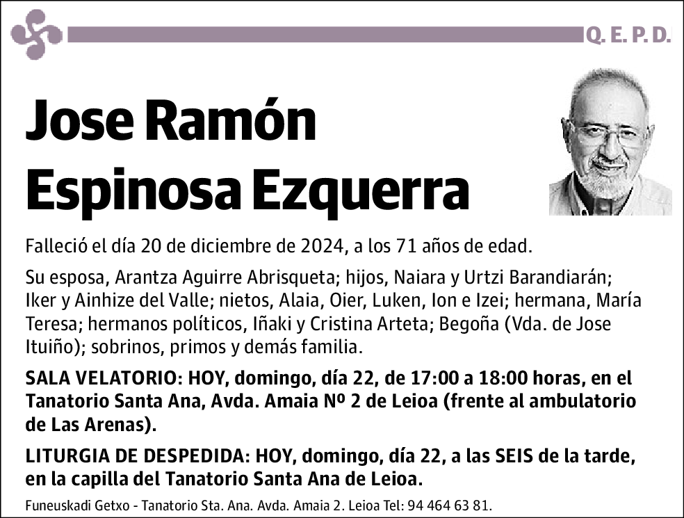 Jose Ramón Espinosa Ezquerra