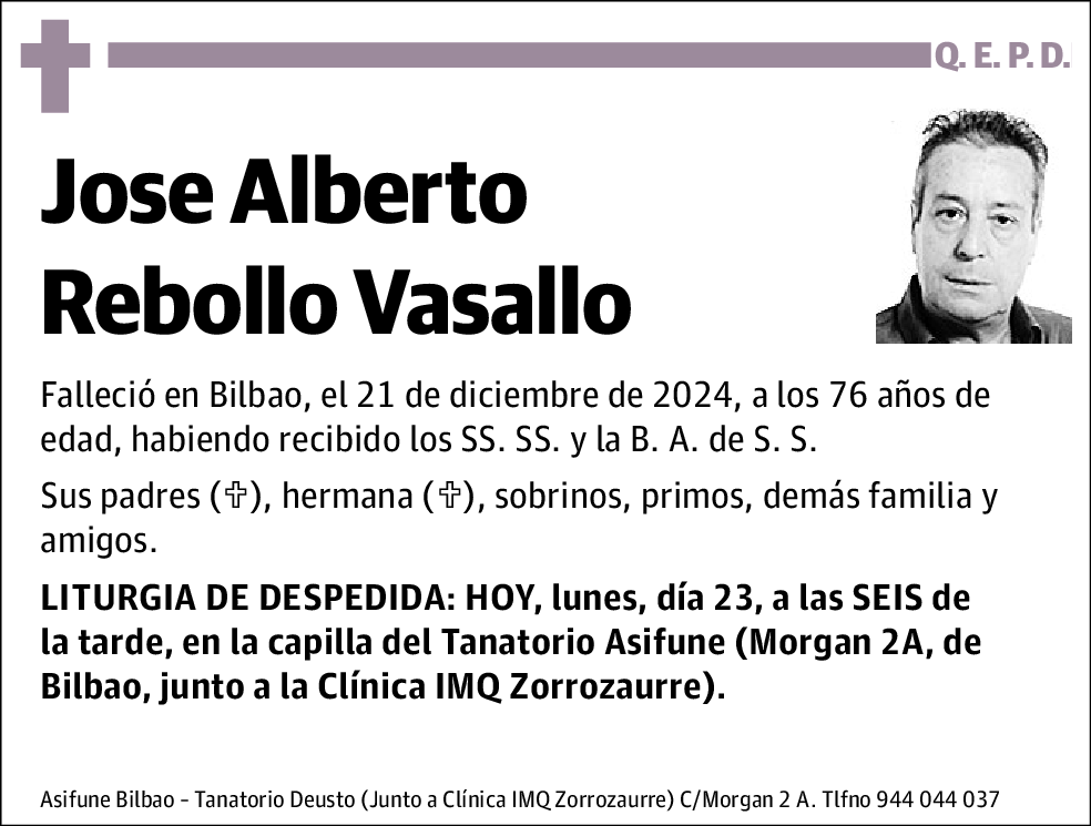 Jose Alberto Rebollo Vasallo