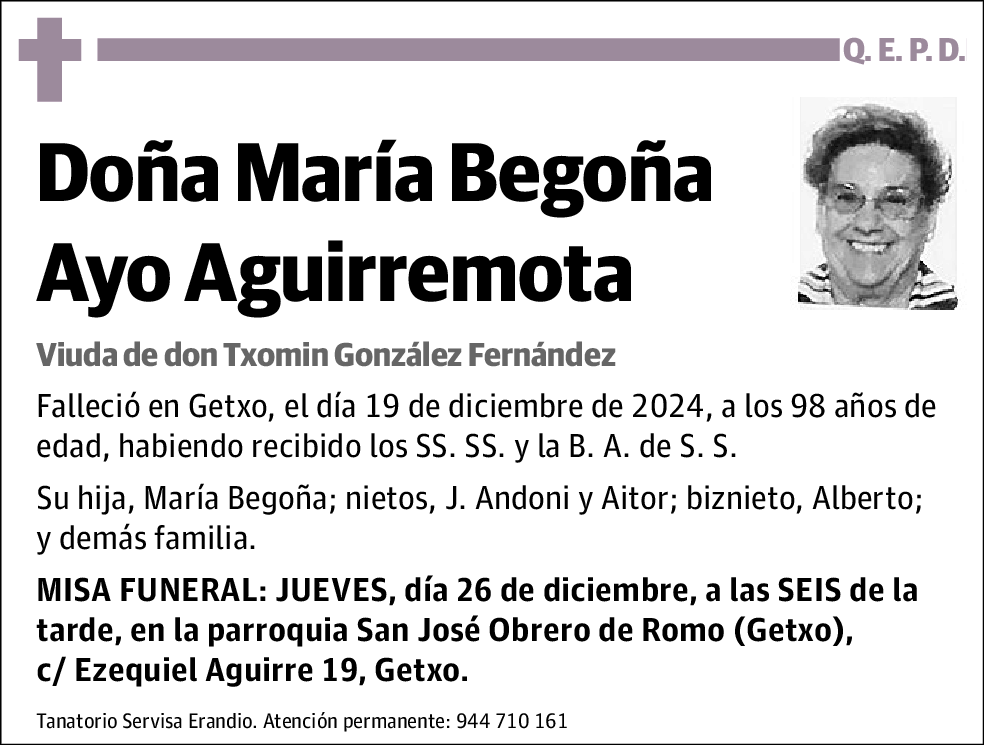 María Begoña Ayo Aguirremota