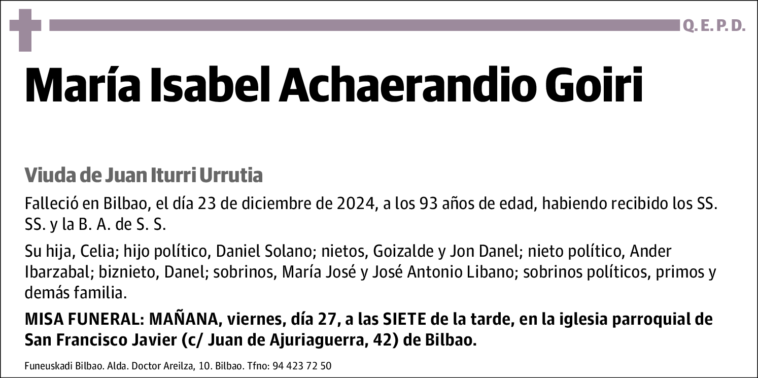 María Isabel Achaerandio Goiri