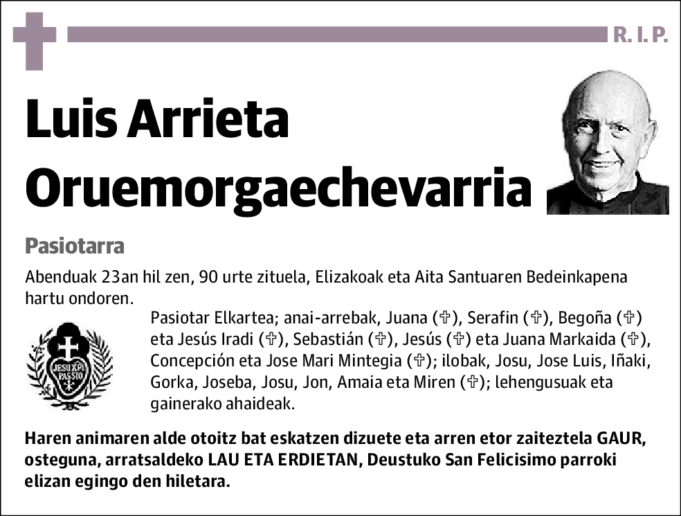 Luis Arrieta Oruemorgaechevarria