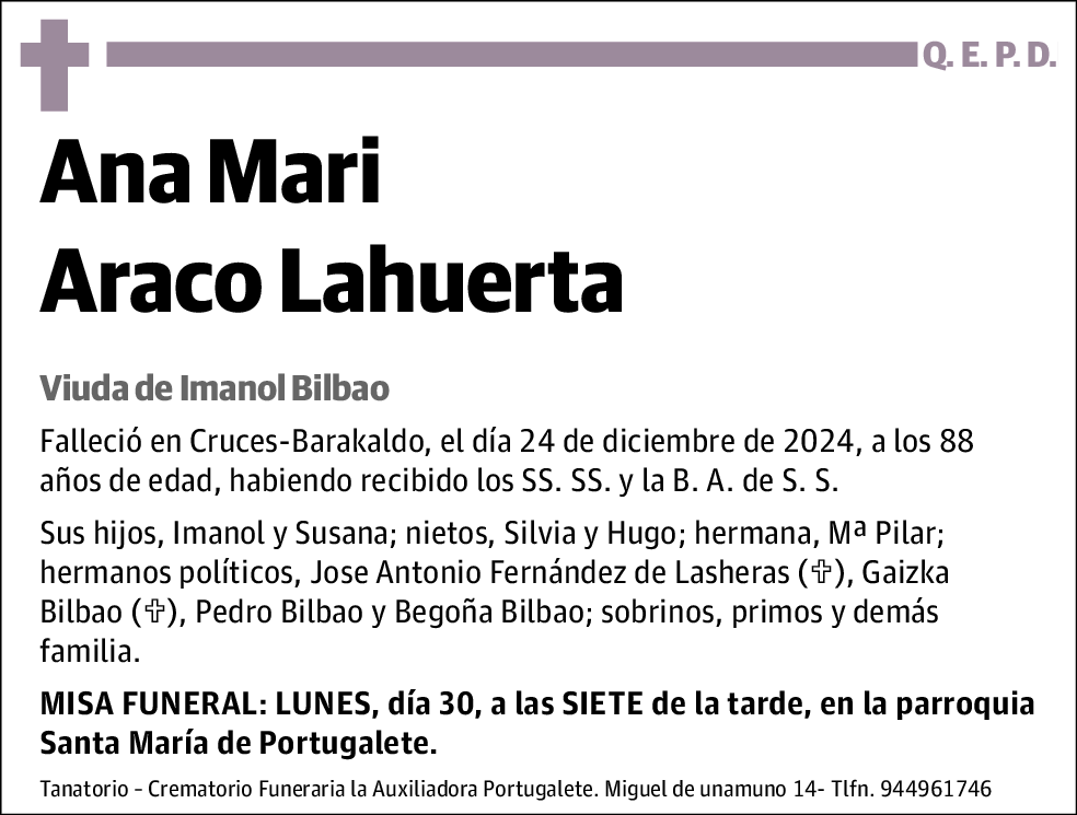 Ana María Araco Lahuerta