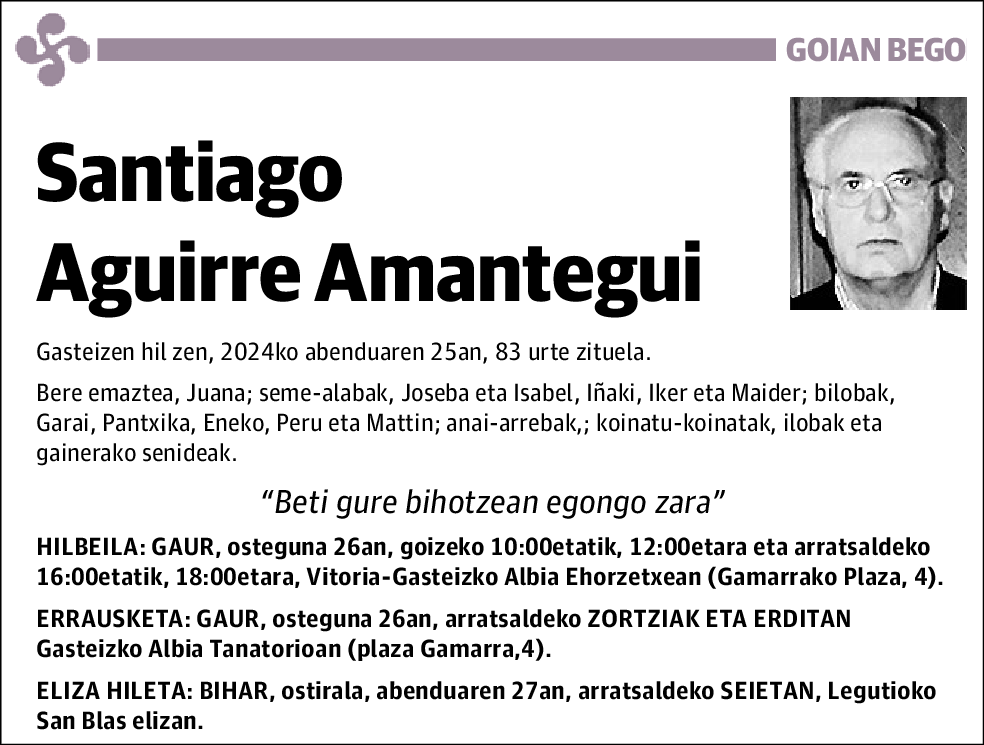 Santiago Aguirre Amantegui