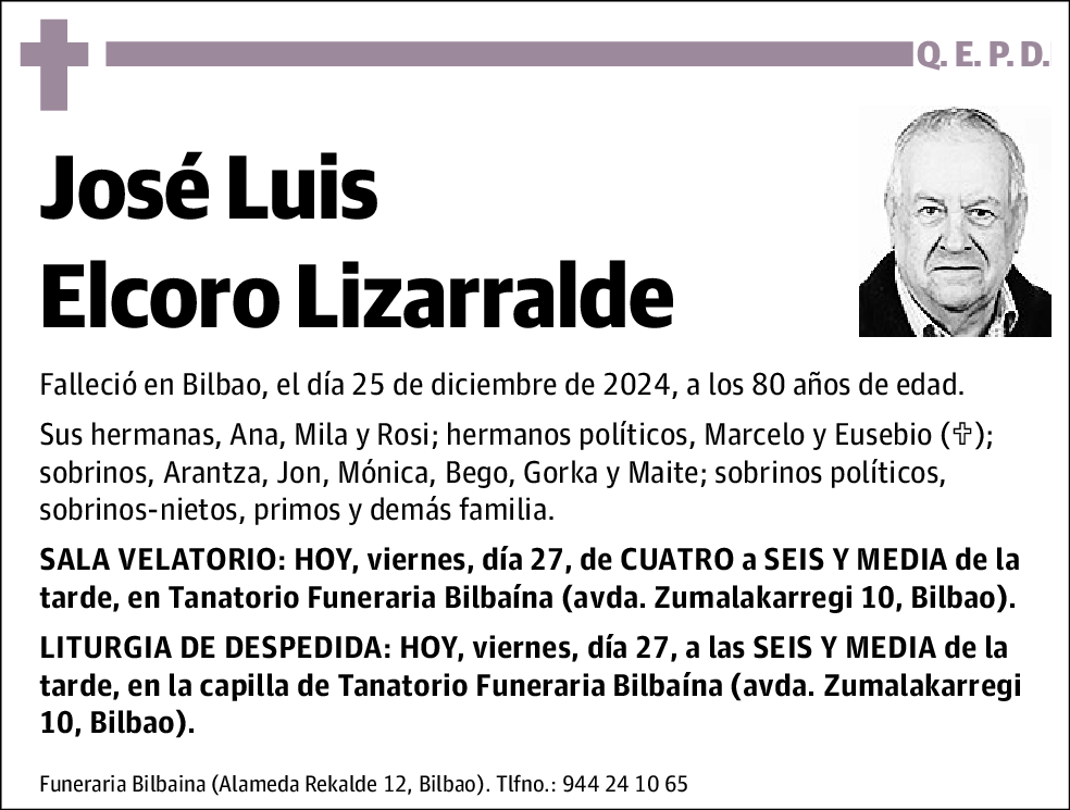 José Luis Elcoro Lizarralde