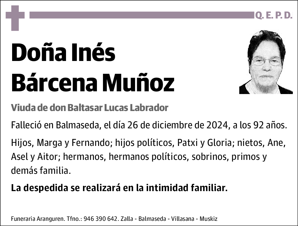 Inés Bárcena Muñoz