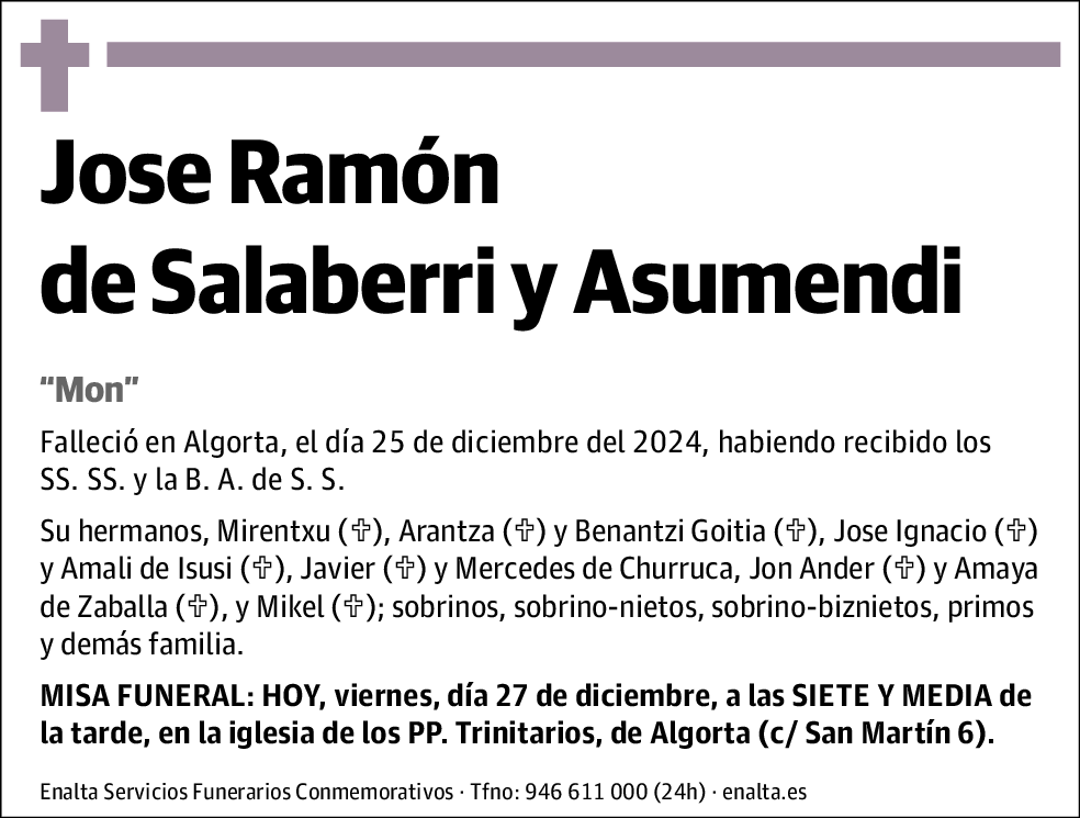 Jose Ramón de Salaberri y Asumendi