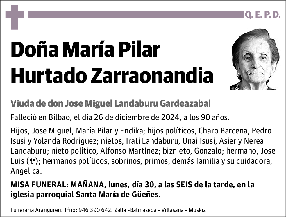 María Pilar Hurtado Zarraonandia