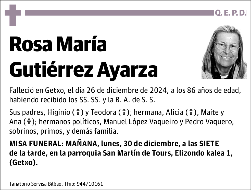 Rosa María Gutiérrez Ayarza