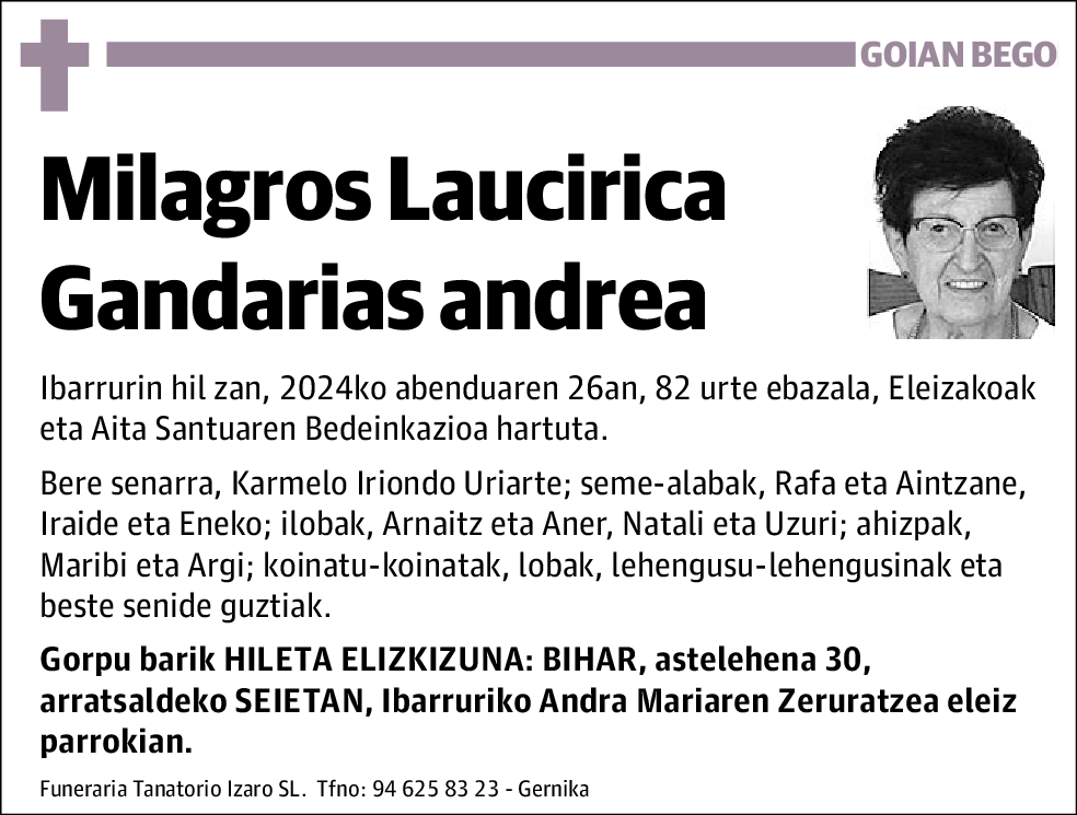 Milagros Laucirica Gandarias