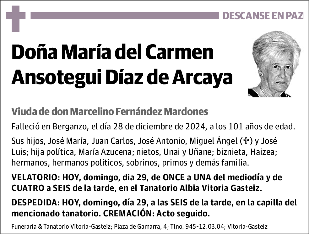 María del Carmen Ansotegui Díaz de Arcaya