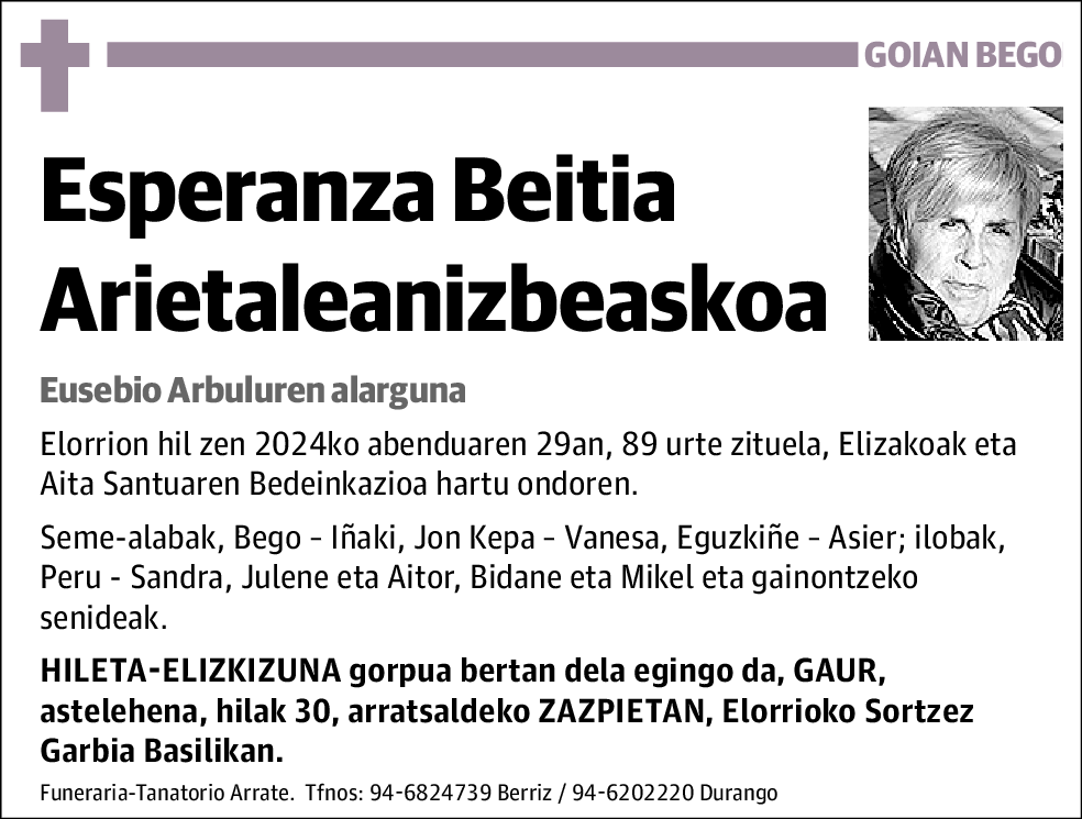 Esperanza Beitia Arietaleanizbeaskoa