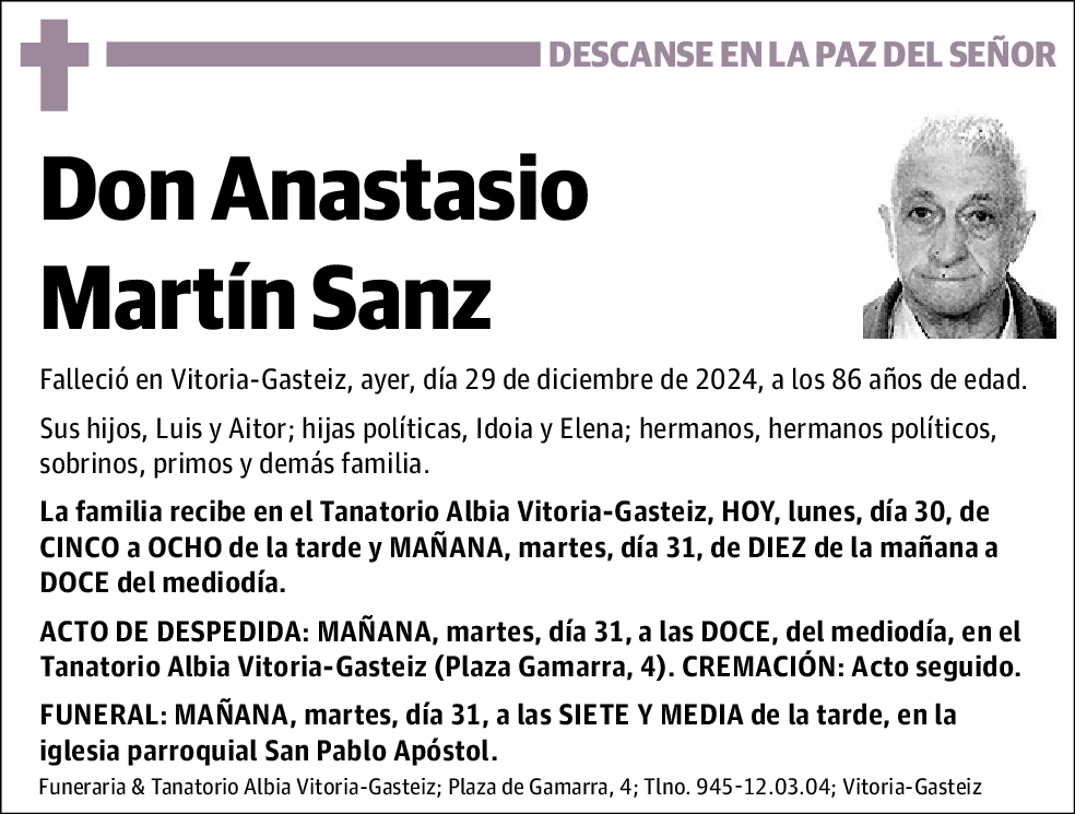 Anastasio Martín Sanz