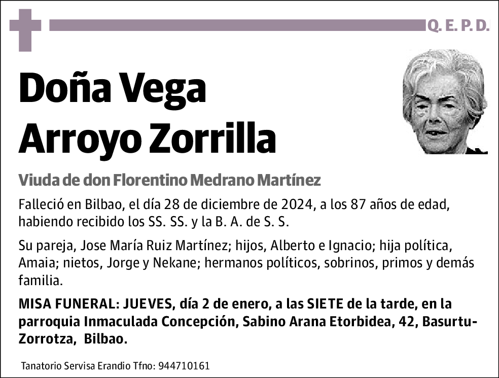 Vega Arroyo Zorrilla