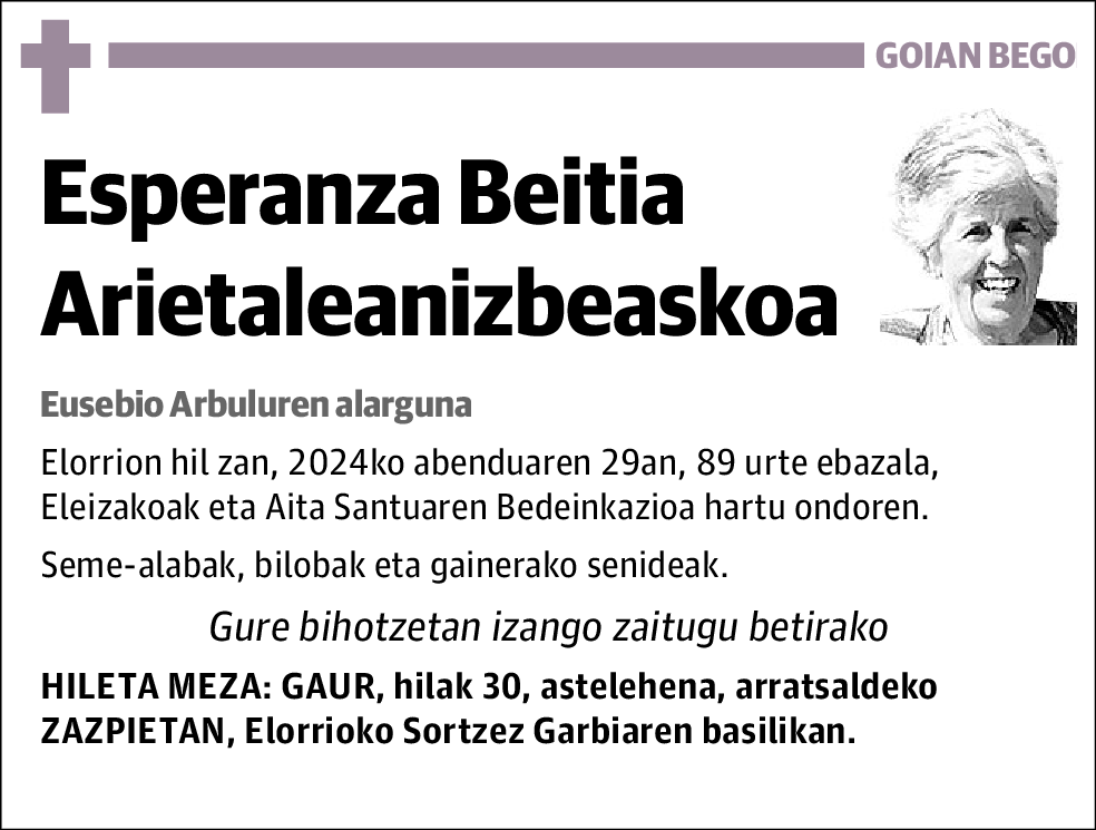 Esperanza Beitia Arietaleanizbeaskoa