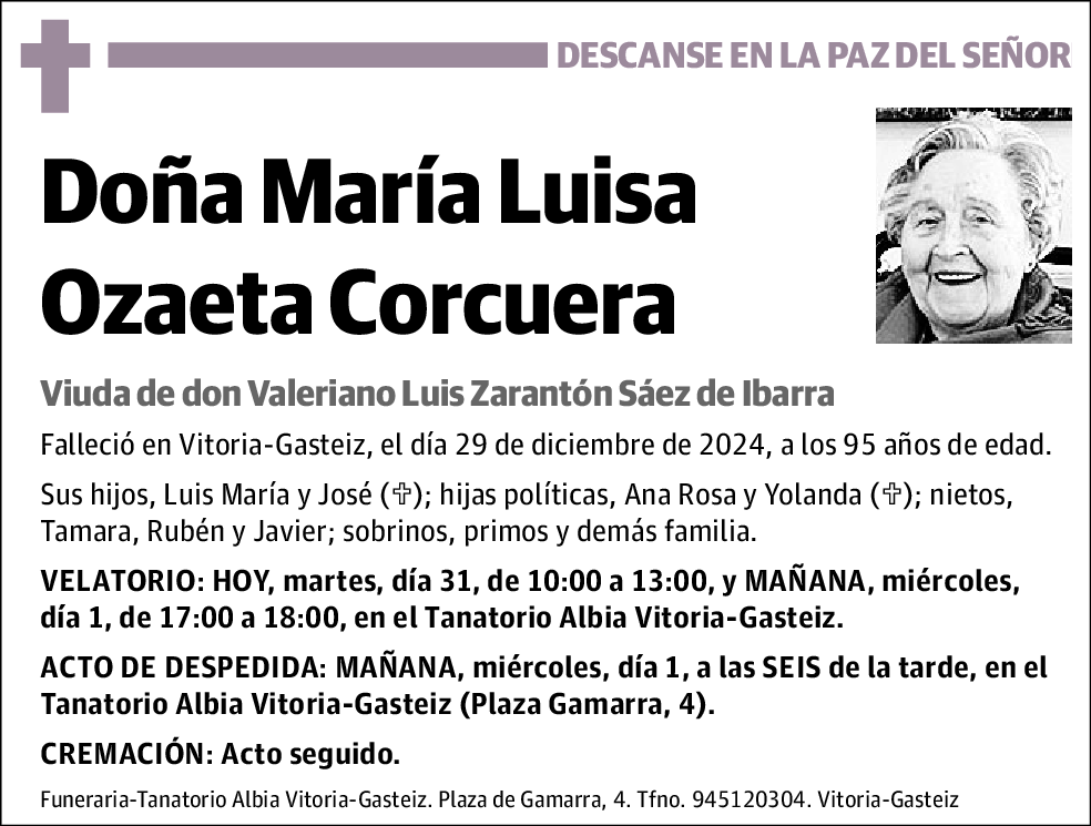 María Luisa Ozaeta Corcuera