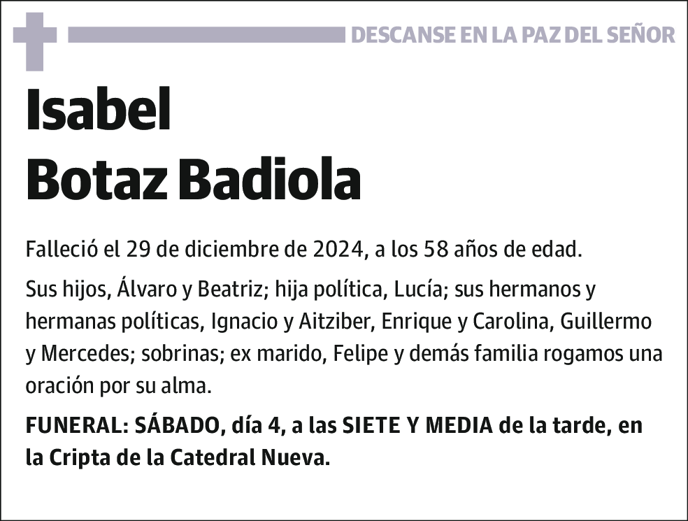 Isabel Botaz Badiola