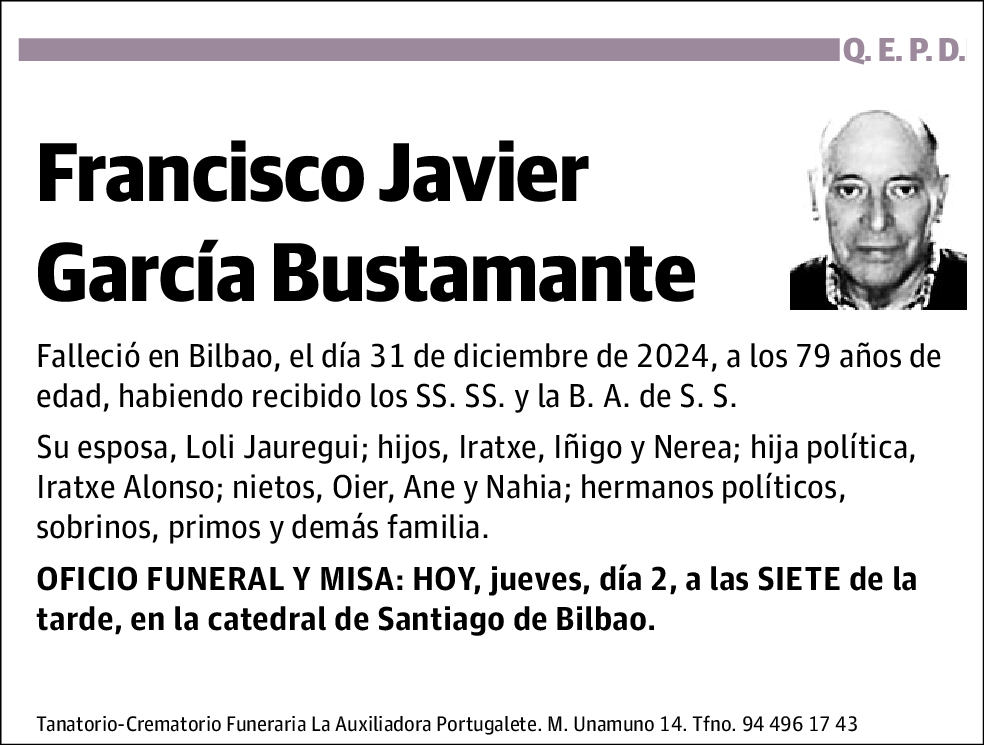 Francisco Javier García Bustamante