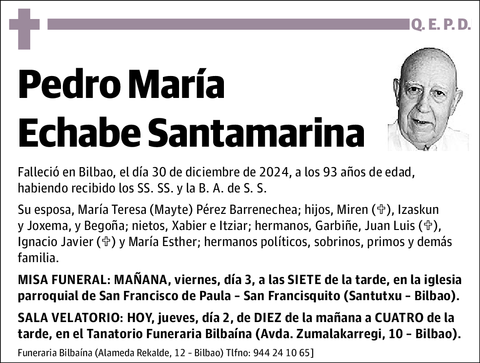 Pedro María Echabe Santamarina