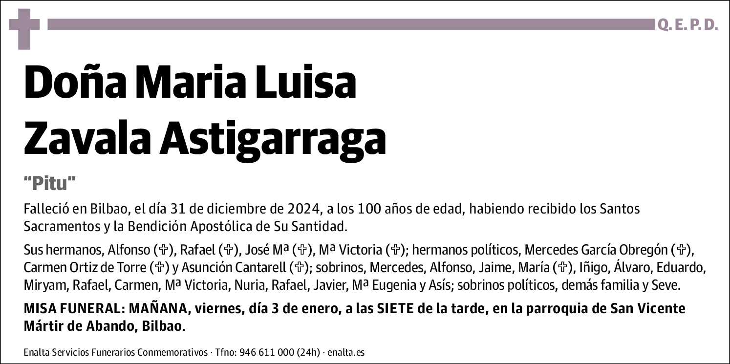 María Luisa Zavala Astigarraga