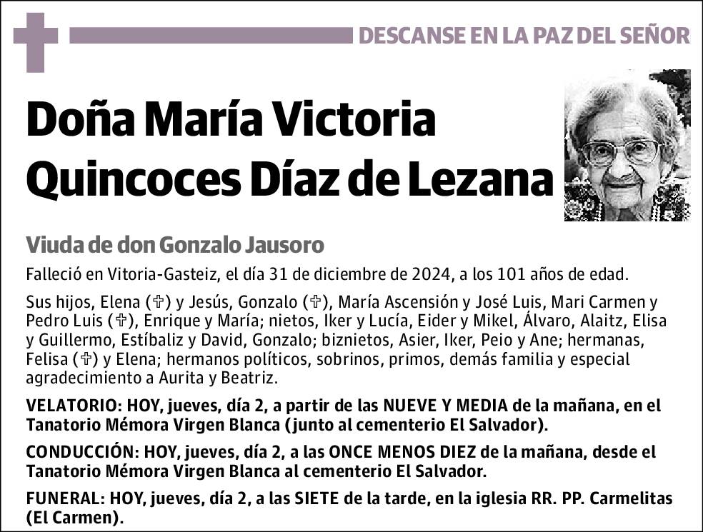 María Victoria Quincoces Díaz de Lezana
