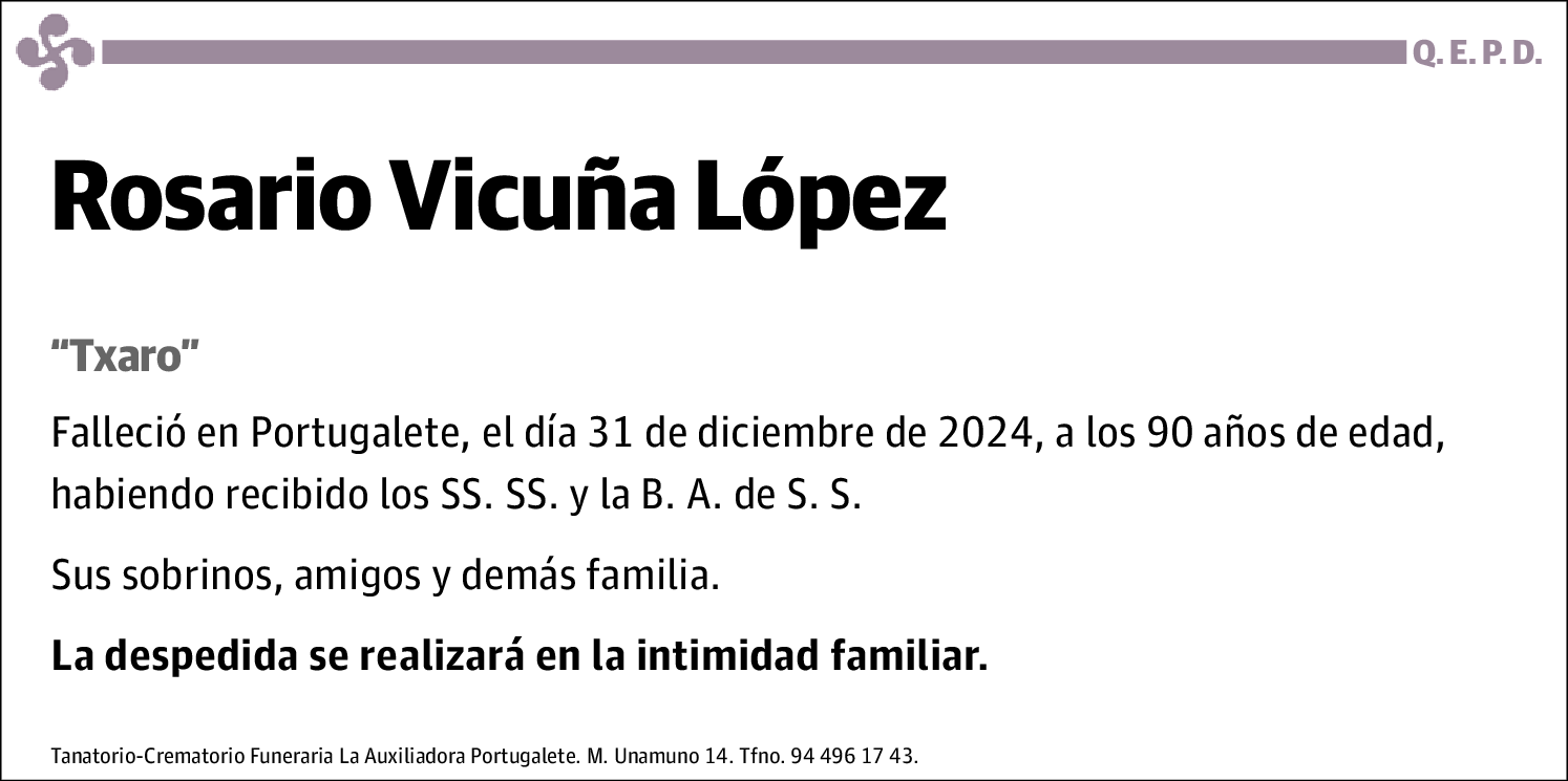 Rosario Vicuña López