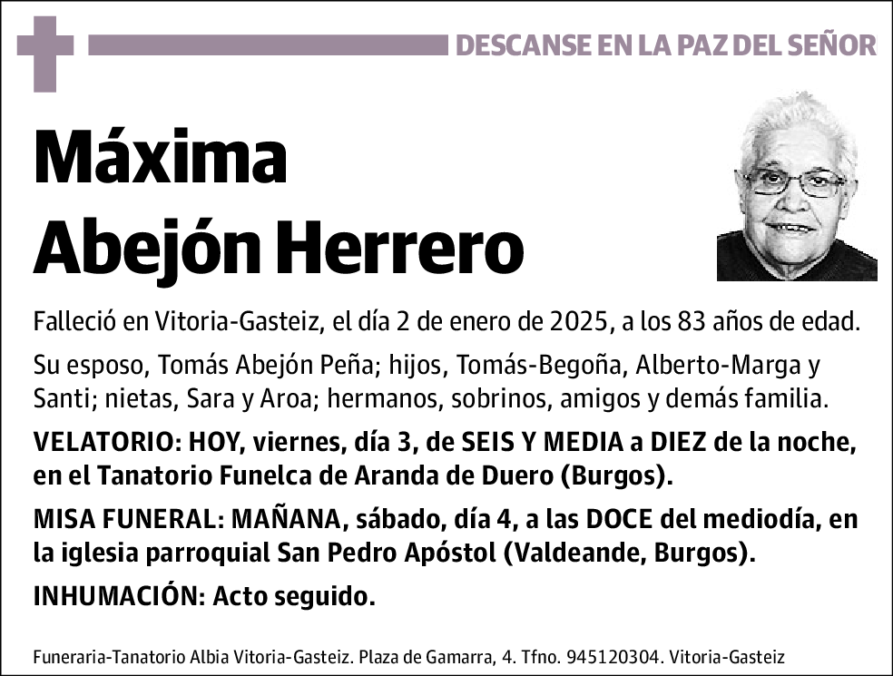 Máxima Abejón Herrero